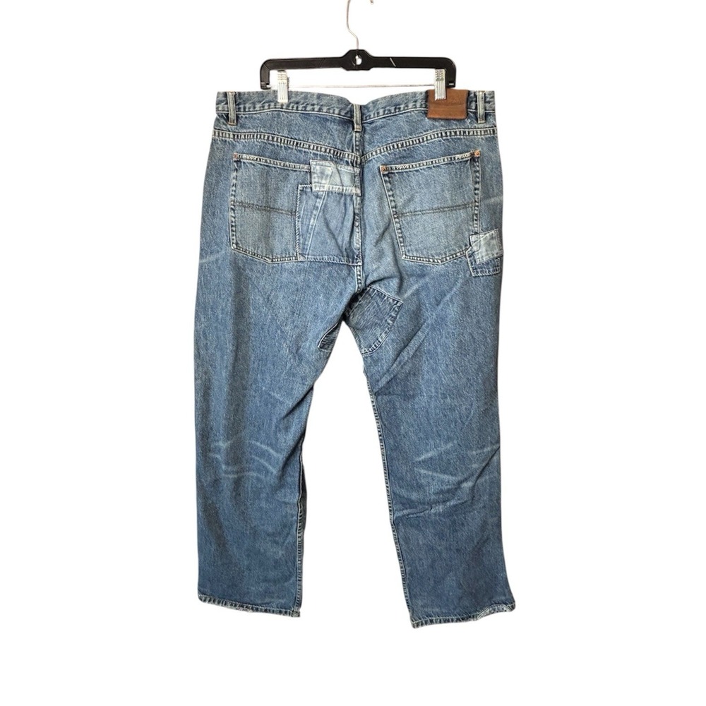 Polo Ralph‎ Lauren Men's 40x32 Patchwork Distressed Denim Y2K - Picture 3 of 12